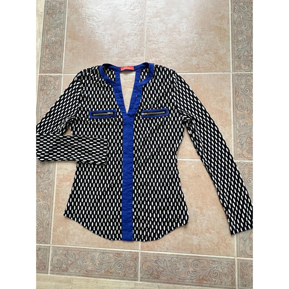Banjul front zipper pockets detail blouse Women size L